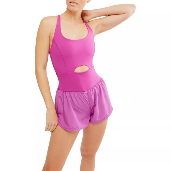 NWT Free People Movement Righteous Runsie in Raspberry Punch - Picture 9 of 9